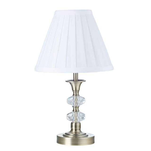 Rackhams Contemporary Antique Brass Power Saving and Eco Friendly LED Touch Table Lamp - image 1