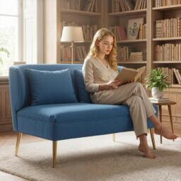 Rackhams 2 Seater Sofa, Small Sofa with Wing Back, Thick Seat - Dark Green - 2 Seater Sofa - thumbnail 2