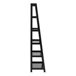 Rackhams Wally Bookcase with 5 Shelves in Black - 1 - Black - Wood - thumbnail 3