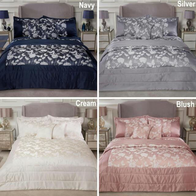 Rackhams Butterfly Meadow Bedspread Navy - image 1