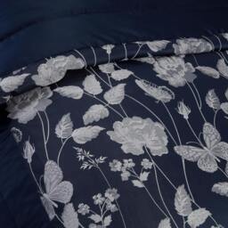 Rackhams Butterfly Meadow Bedspread Navy - thumbnail 3