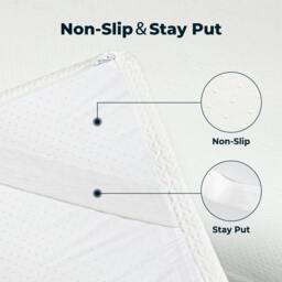 Rackhams Bamboo Charcoal Mattress Topper Memory Foam Cooling Gel King Double Thick 8cm - Double - thumbnail 6