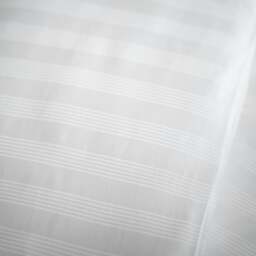Rackhams White 400 Thread Count Cotton Stripe 40cm Deep Fitted Sheets - Super King - thumbnail 6