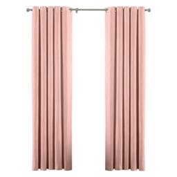Rackhams Atlantic Eyelet Ringtop Curtains - Blush Pink - 229 x 137cm - Blush Pink - 100% Polyester