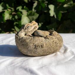 Rackhams Small Stone Cast Tyrannosaurus Garden Sculpture Dinosaur Animal Statue - thumbnail 1