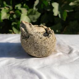 Rackhams Small Stone Cast Tyrannosaurus Garden Sculpture Dinosaur Animal Statue - thumbnail 3