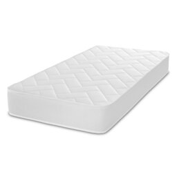 Rackhams Hybrid Spring and Memory Foam Mattress - Soft Firmness - White - 1 - 3ft Single Mattress (90cm x 190cm)