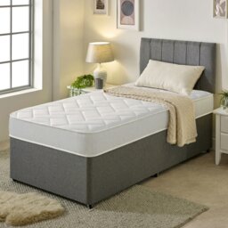 Rackhams Hybrid Spring and Memory Foam Mattress - Soft Firmness - White - 1 - 3ft Single Mattress (90cm x 190cm) - thumbnail 4