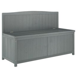 Rackhams Wood Storage Bench for Patio, Outdoor Garden Seating, Natural - Natural - Fir Wood - 115cmx45cmx75cm - thumbnail 6