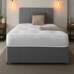 Rackhams Sleep Warmer Premium Hybrid Mattress - 20cm Deep, Dual Comfort Fillings - White - 1 - 4ft Small Double Mattress (120cm x 190cm) - thumbnail 4