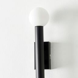 Rackhams Toronto Matt Black IP44 2 Light Wall Light - thumbnail 4