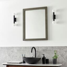 Rackhams Toronto Matt Black IP44 2 Light Wall Light - thumbnail 6