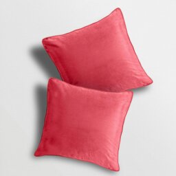 Rackhams Matte Velvet Soft Plain Scatter Cushion - 43cm x 43cm - Charcoal - thumbnail 2