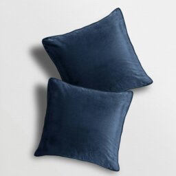Rackhams Matte Velvet Soft Plain Scatter Cushion - 43cm x 43cm - Charcoal - thumbnail 5