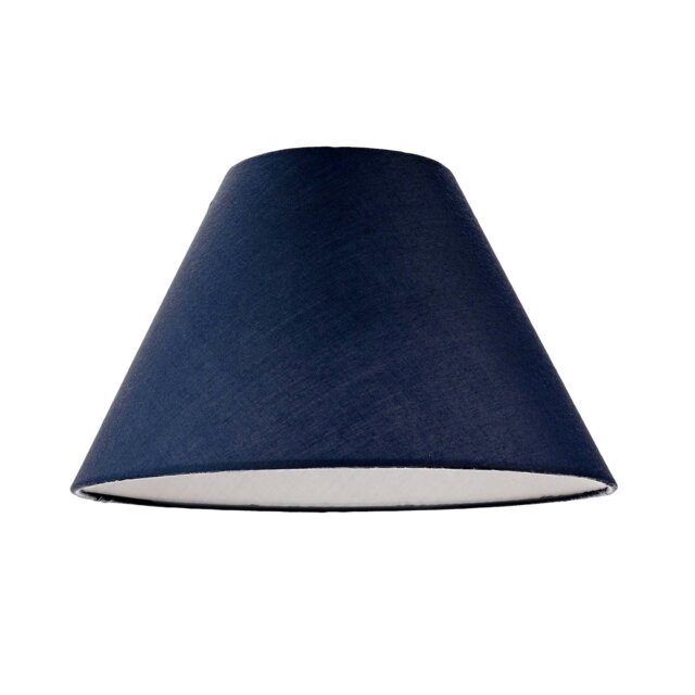 Rackhams 10 Inch Navy Blue Cotton Coolie Lampshade for Table Lamp or Pendant - image 1