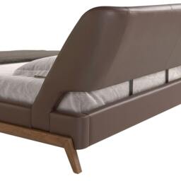 Rackhams Chocolate Brown Leatherette Bed 7159 - thumbnail 5