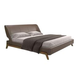 Rackhams Chocolate Brown Leatherette Bed 7159 - thumbnail 6