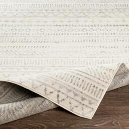 Rackhams Pisa-Geometric Grey Charcoal Off-White Rug - 150 x 213 cm - thumbnail 4
