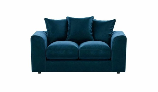 Rackhams Gavelle Living Room Furniture Range - 2 Seater - Blue - image 1