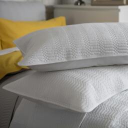Rackhams Stratford Continental Pillowcase - Grey - One Size - Grey - 100% Cotton