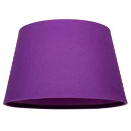 Rackhams Traditional 30cm Purple Linen Fabric Drum Table/Pendant Shade 60w Maximum - thumbnail 5