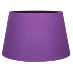 Rackhams Traditional 30cm Purple Linen Fabric Drum Table/Pendant Shade 60w Maximum