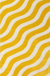 Rackhams Joli Wave Yellow & White Rug - 160X230 cm - thumbnail 1