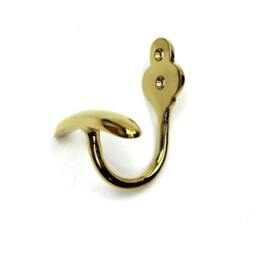 Rackhams Polished Brass Bowler Top Hat Coat Hook - thumbnail 5