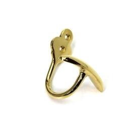 Rackhams Polished Brass Bowler Top Hat Coat Hook - thumbnail 6