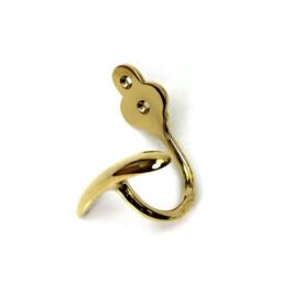 Rackhams Polished Brass Bowler Top Hat Coat Hook - thumbnail 4