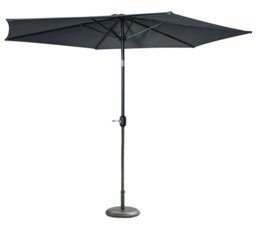 Rackhams 3m Round Garden Parasol - Grey