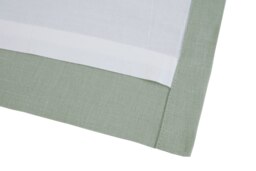 Rackhams Pure Washed Linen Lined Eyelet Curtains - Green - Width 167cm x Drop 182cm - Green - thumbnail 2