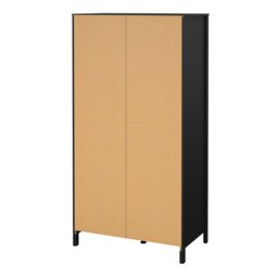 Rackhams Barcelona Wardrobe with 1 door + 1 mirror door + 2 drawers Matt Black - Black - Malemine - 1 - thumbnail 4