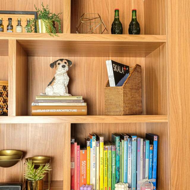 Rackhams Rattan File Holder - Magazine Holder and a4 document - Dark Brown