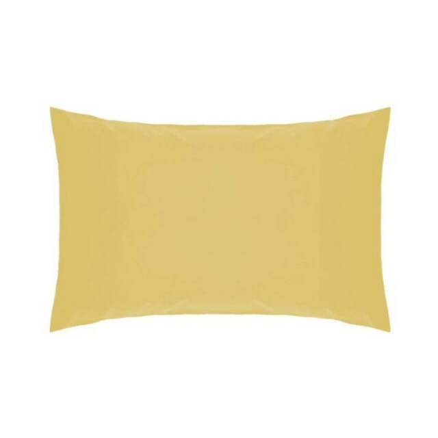 Rackhams Easycare Percale Housewife Pillowcase - Saffron - One Size - Saffron - 50% Cotton/50% Polyester - image 1