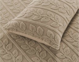 Rackhams Leaves Teddy Beige Duvet Cover Set - Super King - thumbnail 4