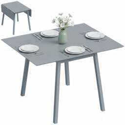 Rackhams Extendable Kitchen Table for 2-4, Folding Drop Leaf Dining Table - thumbnail 2