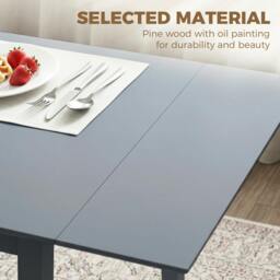 Rackhams Extendable Kitchen Table for 2-4, Folding Drop Leaf Dining Table - thumbnail 5
