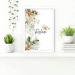 Rackhams Bathroom pictures - set of 3 wall art - 20 x 30 in / 50 x 76 cm - Satin Photo paper 280 gsm - White Frame - thumbnail 3