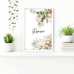 Rackhams Bathroom pictures - set of 3 wall art - 20 x 30 in / 50 x 76 cm - Satin Photo paper 280 gsm - White Frame - thumbnail 5