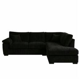 Rackhams Monroe Amalfi Jumbo Cord Right Hand Corner Sofa - Grey - thumbnail 2