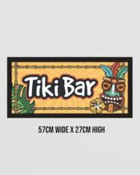 Rackhams Tiki Bar Wall Art Framed Print. Tropical Vibes for Home Bars - thumbnail 6