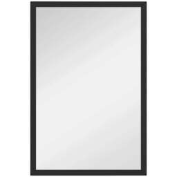 Rackhams Wall Bathroom Mirror, 60 x 40 cm Wall-Mounted Mirror for Living Room, Bedroom, Hallway, Black - thumbnail 1