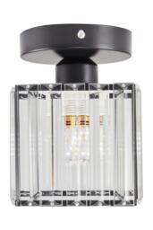 Rackhams Modern Crystal Ceiling Light - Black - One Size - thumbnail 4