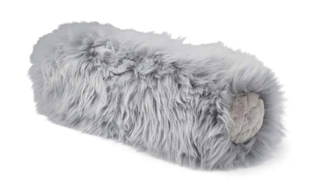 Rackhams Bolster Cushion - LW - Light Grey/Silver Grey - image 1
