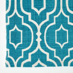 Rackhams Riga 100% Cotton Printed Patterned Rug - Red - 160 x 230 cm - thumbnail 4