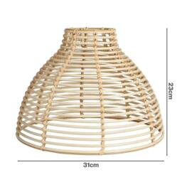 Rackhams Ceiling Light Shade Wicker Basket Style Plastic Lampshade Pendant  2PCS - thumbnail 3