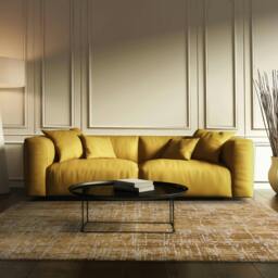 Rackhams Kuza Abstract Gold Rug - 240x340cm - thumbnail 2