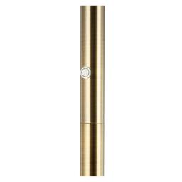 Rackhams Designer Floor Lamp in Antique Brass with Large LED Halo Light Ring - thumbnail 4