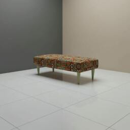 Rackhams Statement Window Seat Bench – High-Density Foam, Designer Pattern, UK Handcrafted - 43 x 43 Inches (110 x 110cm) - thumbnail 5